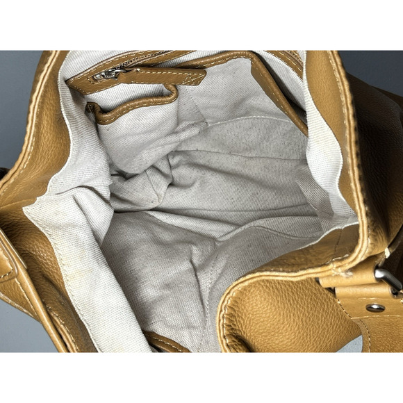 Michael Kors Leather Double Buckle Hobo Saddle Bag Brown Slouchy Satchel Handbag - Picture 13 of 13